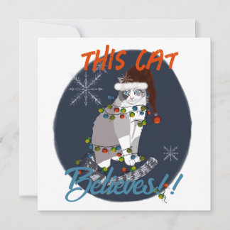 Remerciements Cette carte de Noël de chat