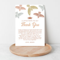 Chic Boho Oiseaux | Carte de Remerciement pour la 