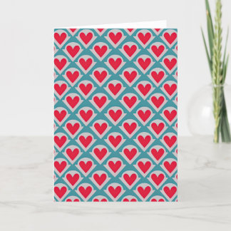 Remerciements Cœurs Vintage : Une carte de Saint-Valentin intemp