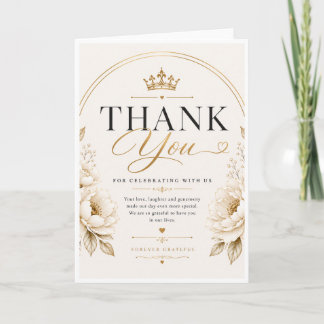 Remerciements Conception de carte de remerciement de mariage élé