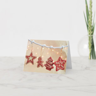 Remerciements Cookies en pain d'épice et carte de Noël de la rec