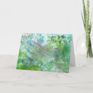Remerciements Danse dans les flocons de neige Carte de voeux par