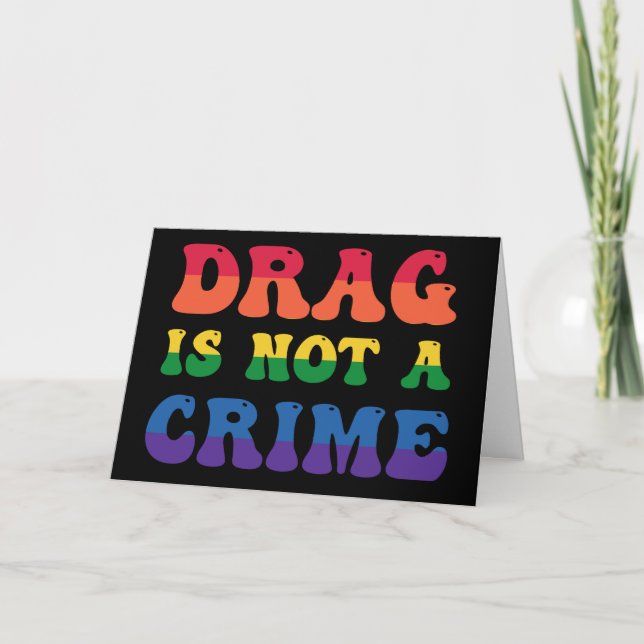 Remerciements Drag N'Est Pas Une Carte De Voeux Criminelle (Vide (Devant)
