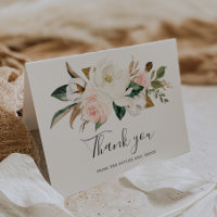 Élégant Magnolia | Blush Future Mme Carte de remer