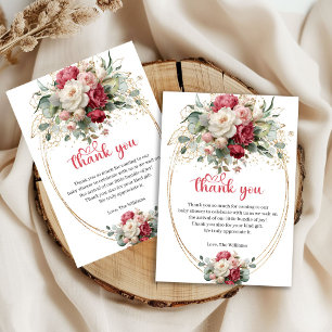 Remerciements Élégante carte de remerciement pour baby shower av