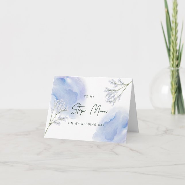 Remerciements Étape maman ma carte de jour de mariage (Devant)