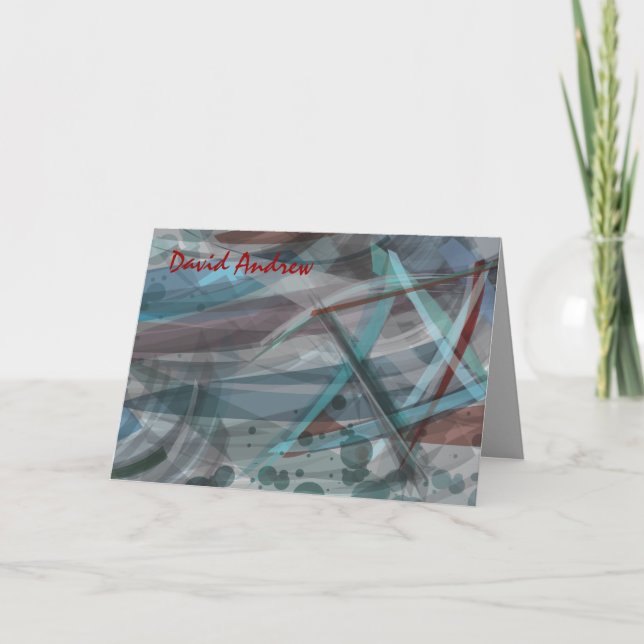 Remerciements ETOILE TRANSPARENTE Bar Mitzvah Carte de remerciem (Devant)