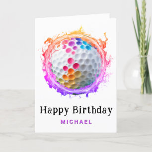 Remerciements *~* Fire AP94 Carte d'anniversaire du boule de gol