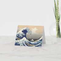 Grande vague de Kanagawa Encourageante carte de vo