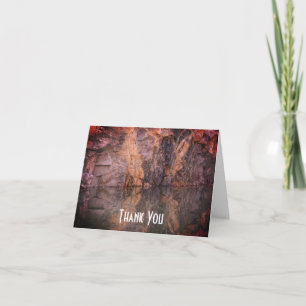 Remerciements Granite Rock Réflexions 3 Nature Carte de remercie
