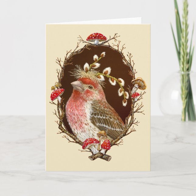 Remerciements Howard dans la carte de bordure de brindilles/cham (Devant)