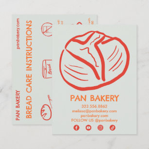 Remerciements Instructions de la carte de soins BREAD pour la ca