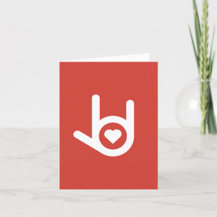 Remerciements Je T'Aime, Carte Rouge De Voeux