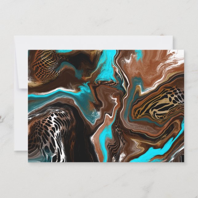 Remerciements | Jolie carte d'art Abstraite (Devant)