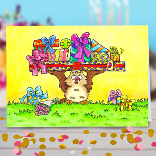 Remerciements Joyeux Anniversaire Carte de Chouette