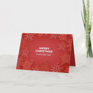 Remerciements Joyeux Noël et bonne carte de soumission du Nouvel