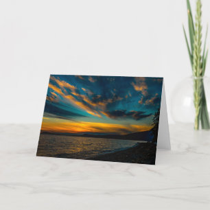 Remerciements Kellys Point Sunset Guemes Island Carte de remerci
