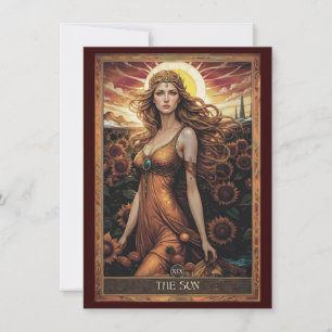 Remerciements La carte de remerciement plate de l'art du Tarot d