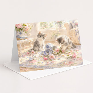 Remerciements La carte de vœux aquarelle Le Chien L'a Fait