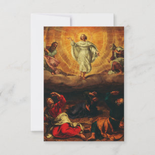 Remerciements La carte sainte dévotionnelle de la Transfiguratio