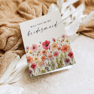 Remerciements L'amour en fleur Serez-vous ma carte de servante