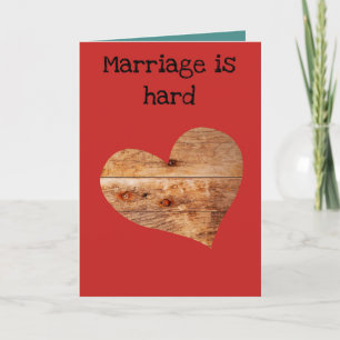 Remerciements Le mariage est une carte de voeux difficile