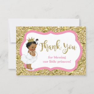 Remerciements Little Princess Carte de remerciements, Parties sc