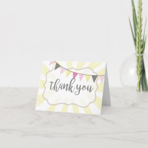 Remerciements Little Ray of Sunshine Baby Girl Carte de remercie