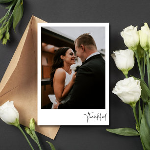 Remerciements Mariage photo moderne Merci
