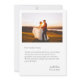 Mariage photo moderne simple Carte de remerciement