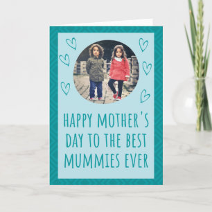 Remerciements Meilleures momies toujours Carte photo de la fête 