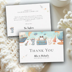 Remerciements Notre carte de félicitations pour Baby Shower Mixt