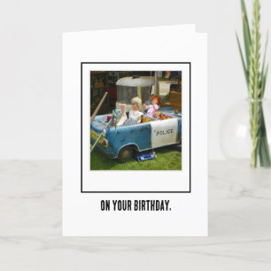 Remerciements Paddy Wagon Carte de voeux d'anniversaire
