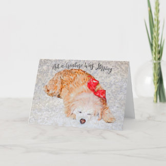 Remerciements Pas une créature Était Stirring Carte de vacances