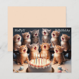 Remerciements Personnalisé Funny Kitten Bonne carte de voeux d'a