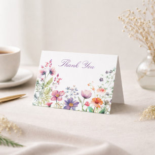 Remerciements Personnalisés Cottagecore Fleur Sauv