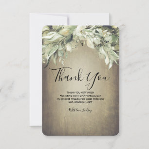 Remerciements Petite carte de remerciement pour Baby Shower - Ve