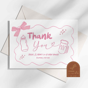 Remerciements Pink Doodle Baby est en train de brasser la Carte