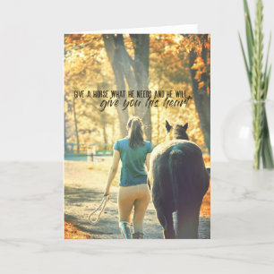 Remerciements POUR L'AMOUR D'UNE Carte DE Voeux PONY