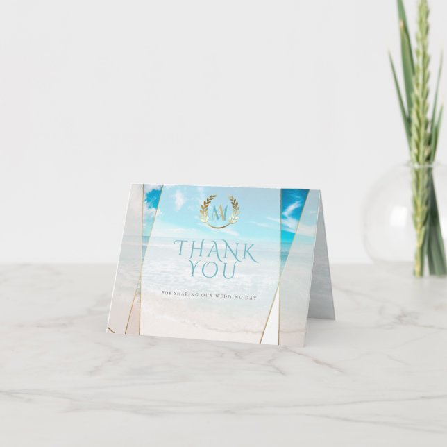 Remerciements pour mariage | Mariage moderne de Mo (Devant)