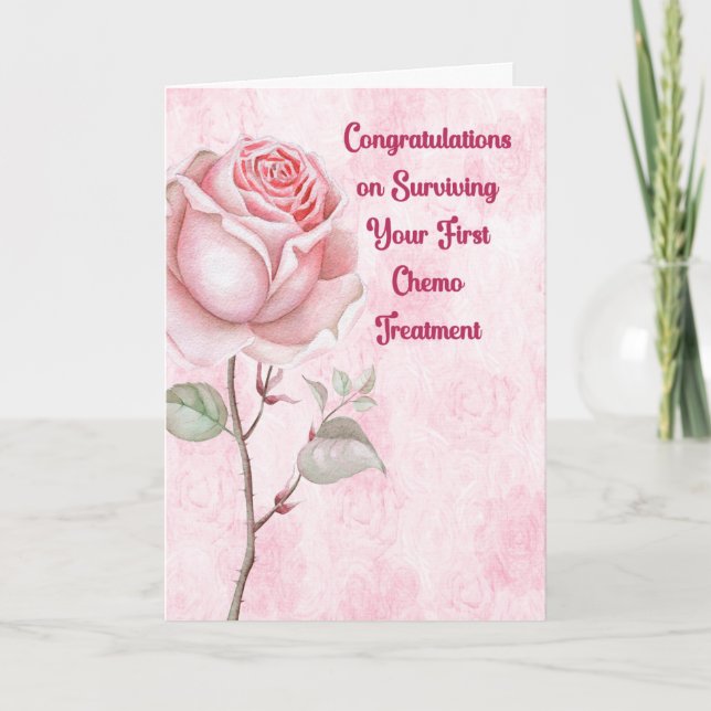 Remerciements Première carte de traitement chimique (Devant)