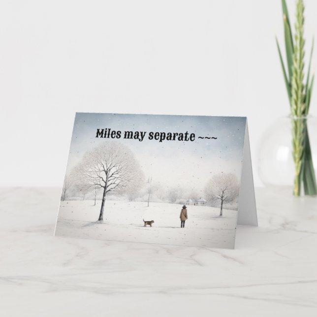 REMERCIEMENTS RIEN N'ARRÊTE LA CARTE DE NOËL AMOUR POUR QUICONQU (Devant)