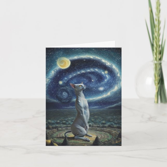 Remerciements Sphynx N'Importe Quelle Occasion Carte De Voeux (Devant)