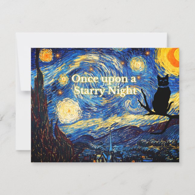 Remerciements Starry Night Vincent van Gogh Carte de voeux pour  (Devant)