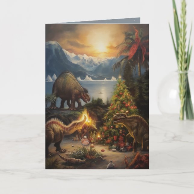 Remerciements Terrible carte de Noël Lizard (Devant)