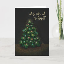 "Tout est calme, tout est lumineux" Carte de Noël
