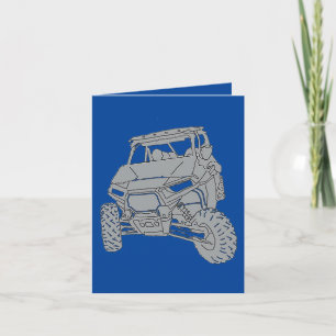 Remerciements Trail Riding 13 Carte de voeux vierge