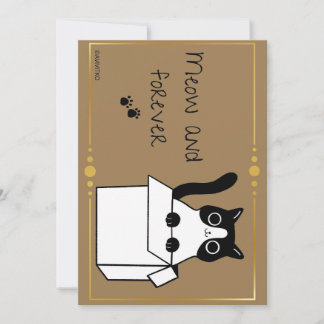 Remerciements Un rappel de carte de miaou et pour toujours pour