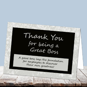 Remerciements Une carte de jour pour les boss