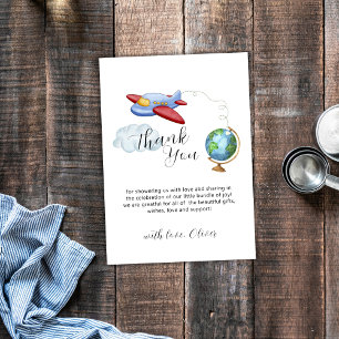 Remerciements Voyage autour de la carte du monde Fête de bébé av